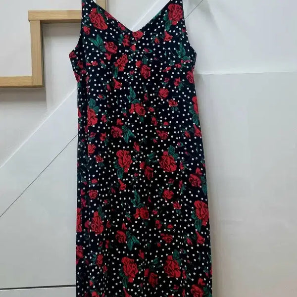 [BUNJANG] VETEMENTS Style Rose Bustier Dress / 베트멍st패턴 로즈 뷔스티에 원피스
