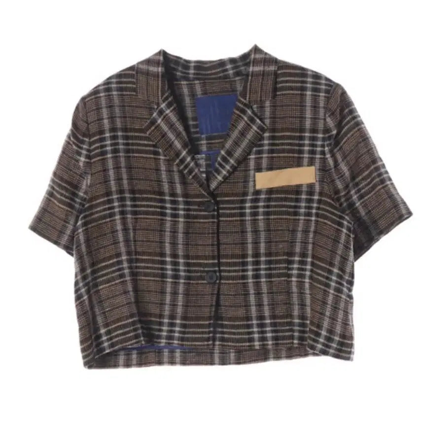 [BUNJANG] Theilma Check Crop Jacket / [더일마] 체크 크롭 자켓 판매합니다 (상태 최상)