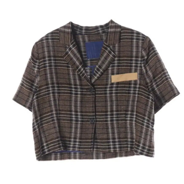 [BUNJANG] Theilma Check Crop Jacket / [더일마] 체크 크롭 자켓 판매합니다 (상태 최상)