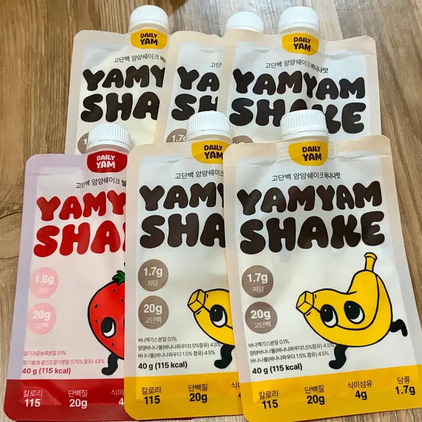 [BUNJANG] Yujuam Dailyyam Yamyamshake (Banana, Strawberry) - 6 Count / 6개 유주얌 데일리얌 얌얌쉐이크 바나나, 딸기