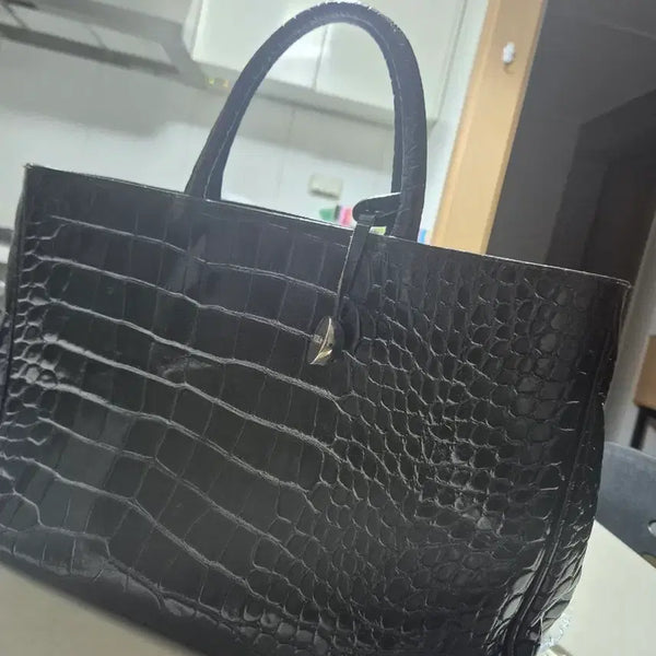 [BUNJANG] FURLA Crocodile Pattern Tote Bag / 훌라 토트백