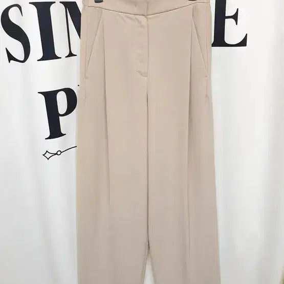 [BUNJANG] The Cashmere Women's Back-Banding Single-Pleat Pants / 더캐시미어 여성 백밴딩 원턱 팬츠