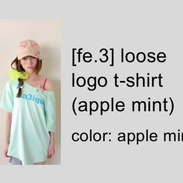 [BUNJANG] Shop Fairy Rouge Logo T-Shirt Apple Mint / 샵페어리 루즈 로고 티셔츠 반팔 애플민트