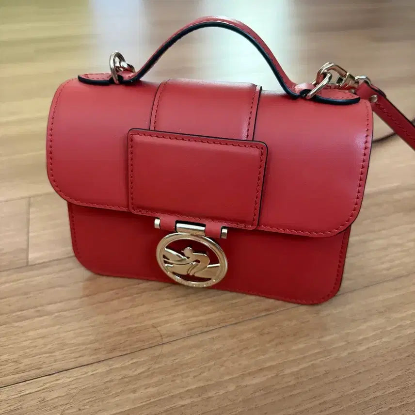 [BUNJANG] Longchamp Box Trot XS Orange Leather Handbag / 롱샴 박스트롯 xs, 오렌지