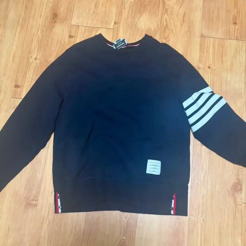 [BUNJANG] Thom Browne Sweatshirt Navy Four Bar Size 0 / 톰브라운 맨투맨 네이비 4줄 0사이즈