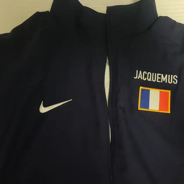 [BUNJANG] Nike x Jacquemus Reissue Track Jacket / 나이키 x 자크뮈스 프랑스 리이슈 트랙 자켓 블랙큰드 블루 화이트