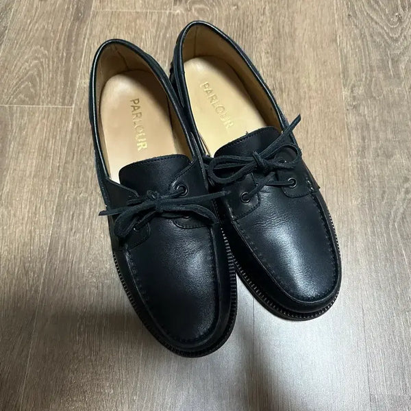 [BUNJANG] Parler Black Calfskin Loafers EU41 / [EU41/260] 팔러 블랙 카프스킨 덱슈즈
