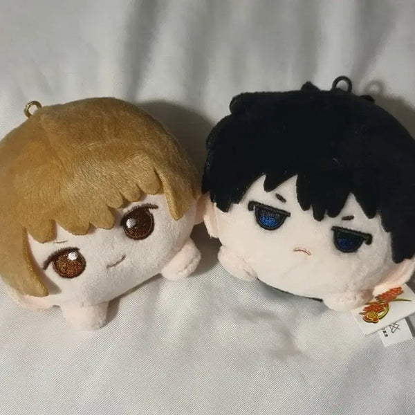 [BUNJANG] Gintama Q Version Plush Mascot Badge Set (Sogo/Hijikata) / 은혼 Q판 누이 플러시 마스코트 뱃지 소고/히지카타 일괄