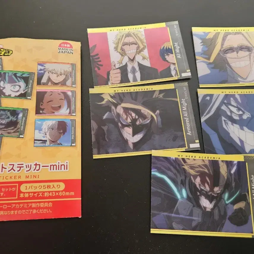 [BUNJANG] My Hero Academia Memory Cut Mini Sticker Set All Might Bundle Set / 히로아카 나히아. 메모리컷 스티커 미니. 올마이트 일괄