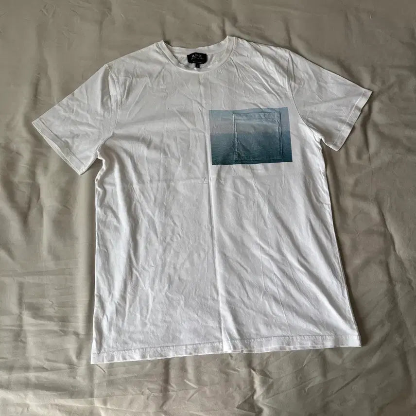 [BUNJANG] A.P.C. Seaview Print Pocket T-Shirt White / 아페쎄 / 씨뷰 프린트 포켓 티셔츠 화이트 / M