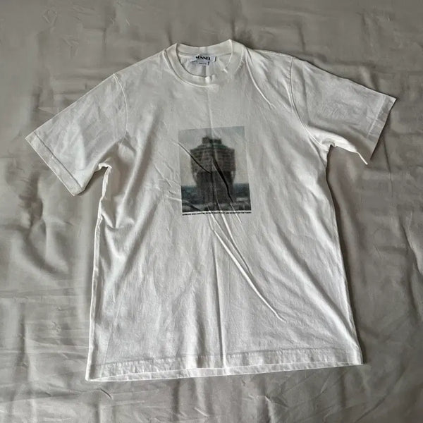 [BUNJANG] Sunsay Tore Velasca Print T-Shirt White M / 써네이 / 토레 벨라스카 프린트 티셔츠 화이트 / M