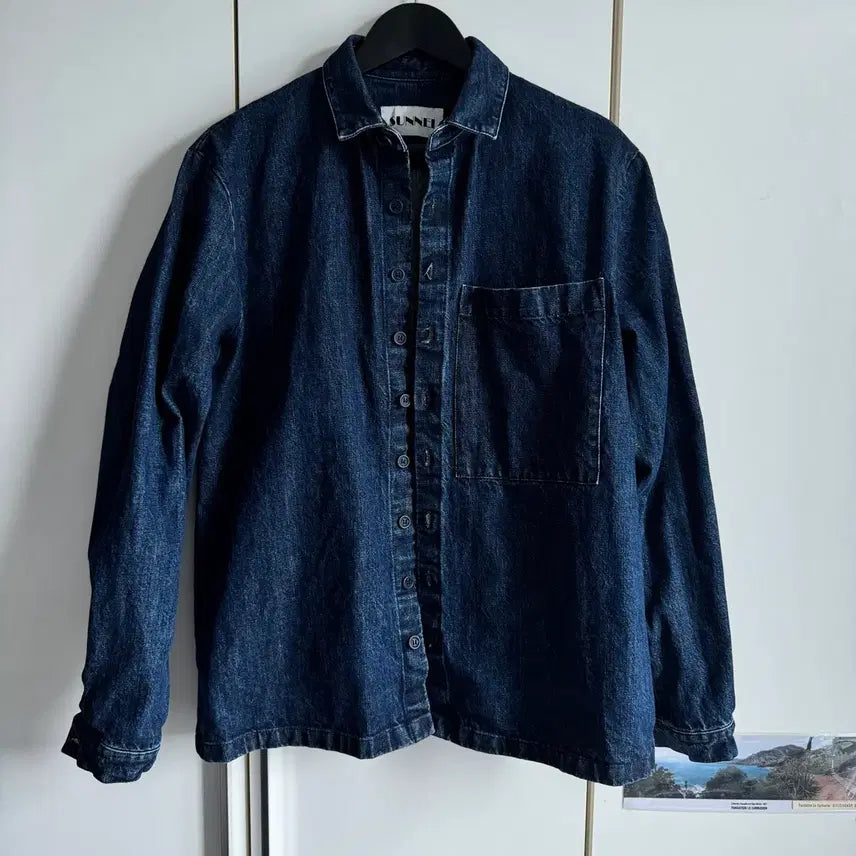 [BUNJANG] Sonnei Big Pocket Denim Shirt M / 써네이 / 빅포켓 데님 셔츠 / M