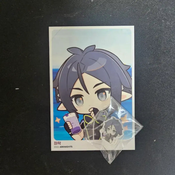 [BUNJANG] Arknights 6.5th Anniversary Collaboration Cafe Jwarak Set (Postcard, Acrylic Straw Picks) / 명일방주 6.5주년 콜라보 카페 좌락 세트(엽서,아크릴 빨대픽)