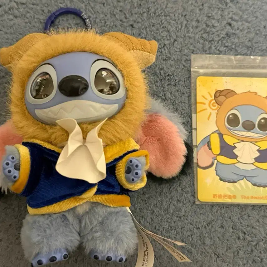 [BUNJANG] Pop Mart Authentic Stitch Plush Keychain (Plush + Card) / 팝마트 정품 스티치 인형키링 (인형+카드)
