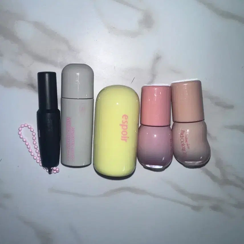 [BUNJANG] Miniature Cosmetics Set: Mascara, Blush, Highlighter, Lip Gloss / 미니 화장품