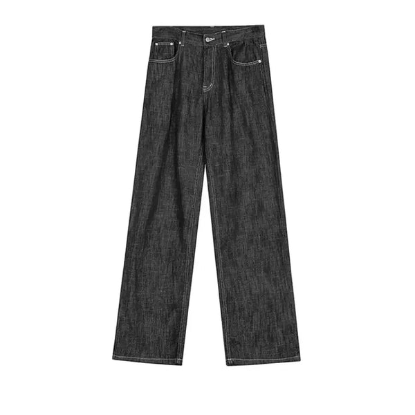 [BUNJANG] Cooling Denim Wide Pants / 쿨링 데님 와이드 팬츠