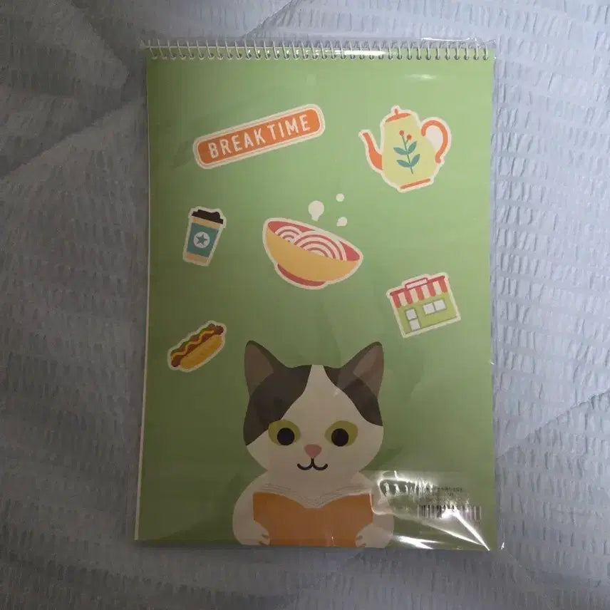 [BUNJANG] Cat Character Spring Notebook / 고양이 캐릭터 스프링 노트  문구