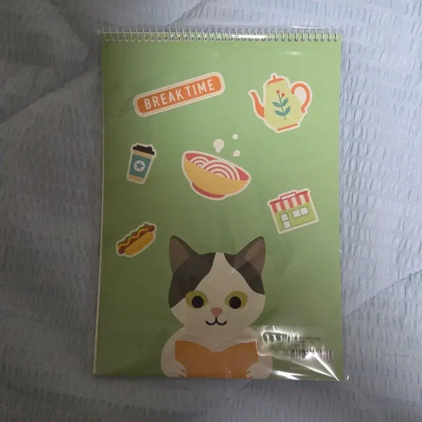 [BUNJANG] Cat Character Spring Notebook / 고양이 캐릭터 스프링 노트  문구
