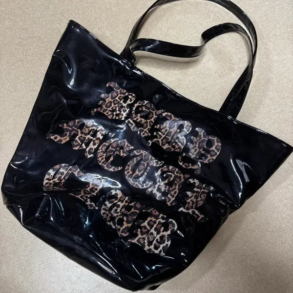 [BUNJANG] Baby Metal Club (Bmc) Leopard Logo Enamel Bag Black / 베메클 베이비메탈클럽 레오파드 로고 에나멜 백 블랙