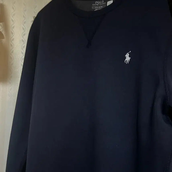 [BUNJANG] Polo Ralph Lauren Double Knit Sweatshirt Navy L / 폴로 더블니트 스웨트셔츠 L 네이비