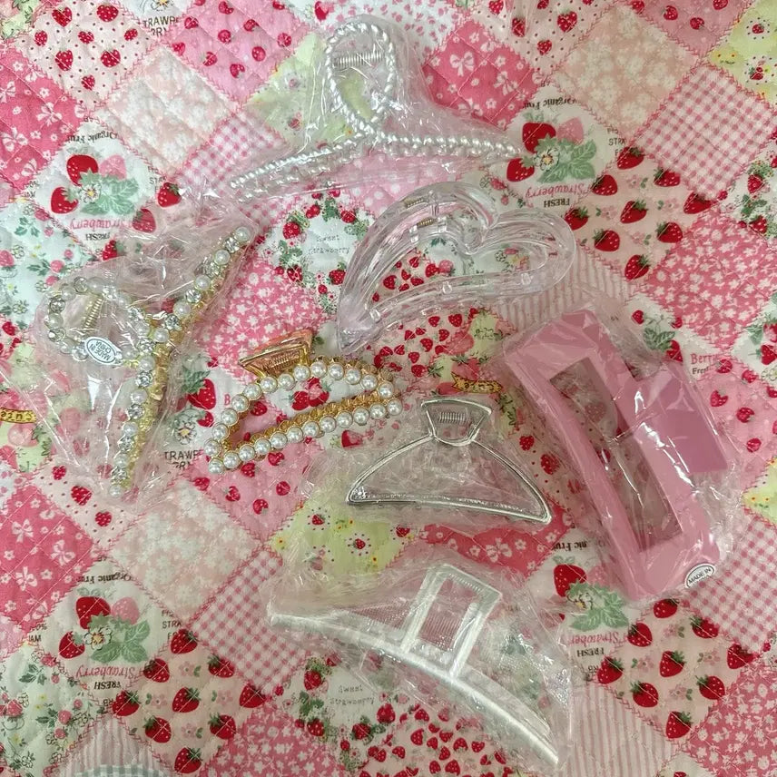[BUNJANG] Hair Clip Set / 헤어 집게핀 7종 일괄