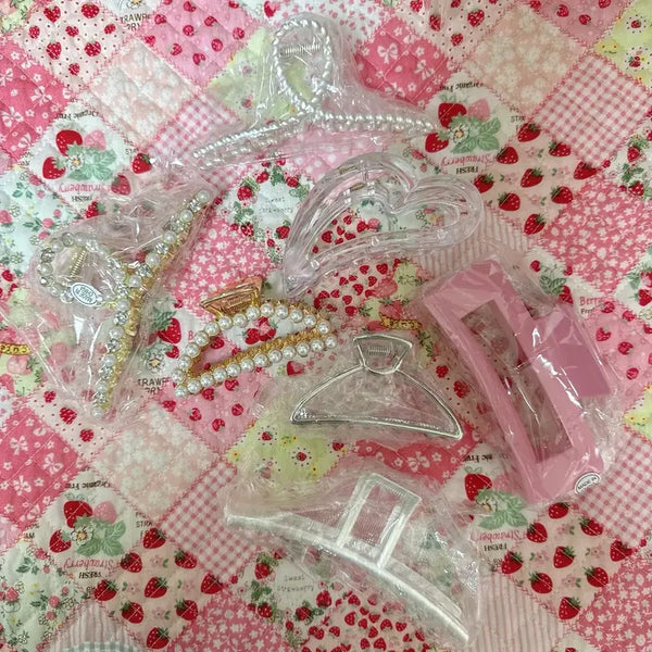 [BUNJANG] Hair Clip Set / 헤어 집게핀 7종 일괄