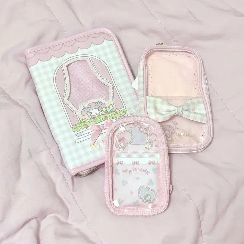 [BUNJANG] Sanrio My Melody Enjoy Idol Series Acrylic Stand Holder & Binder Bundle Set / 마이멜로디 엔조이 아이돌 시리즈 아크릴 스탠드 홀더 / 바인더 일괄