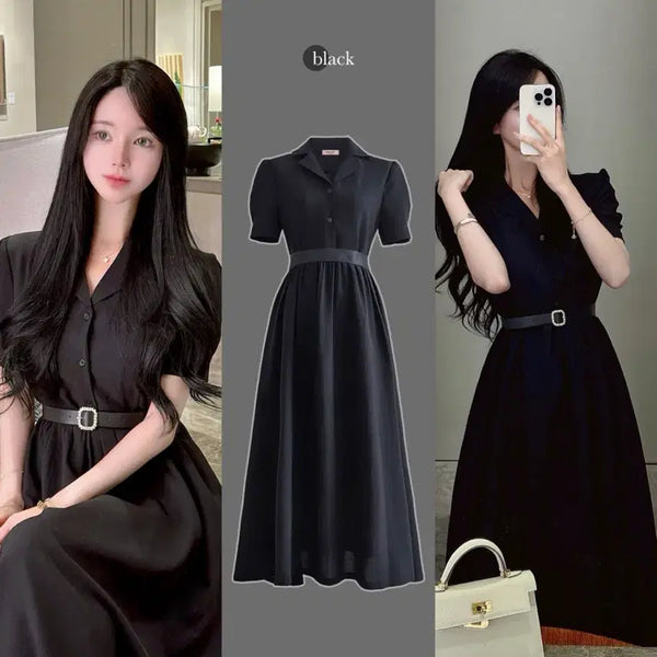 [BUNJANG] Mayyoon Plie Shirt Dress Black L / 메이윤 플리에 셔츠 드레스 L