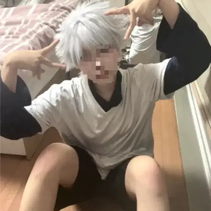 [BUNJANG] Hunter x Hunter Killua Cosplay Full Set with Shoes / 헌터헌터 키르아 코스프레 신발포함 풀셋 5.5