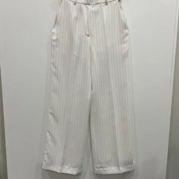 [BUNJANG] ORR Stripe High-Waisted Slacks / [새상품] 오르orr 스트라이프 슬랙스