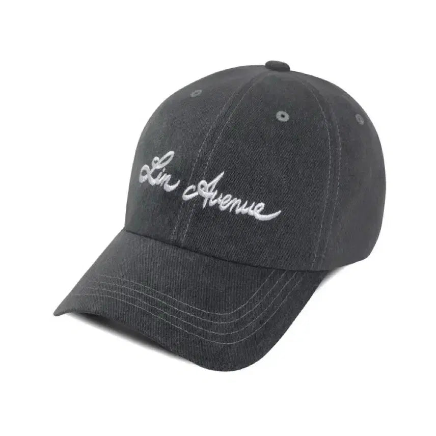 [BUNJANG] Lien Avenue Pigment Cap Signature Grey / 린에비뉴 피그먼트 볼캡 시그니쳐 그레이