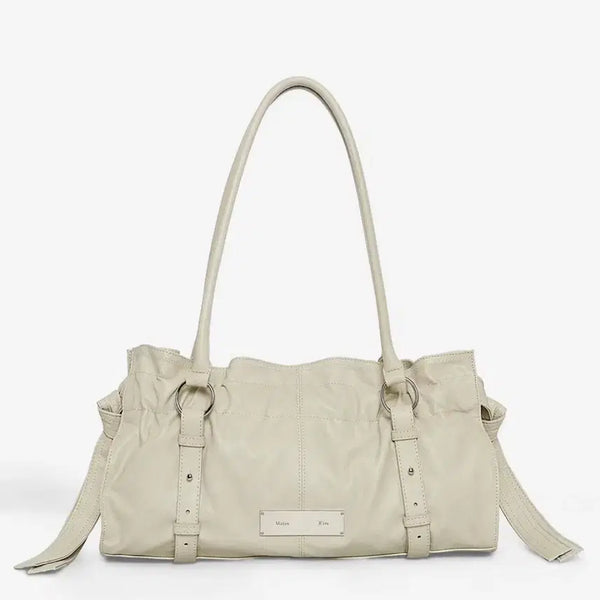 [BUNJANG] Matinkim Shirring Tier Buckle Shoulder Bag Beige / 마뗑킴 matin kim 셔링 티어 버클 숄더백 베이지