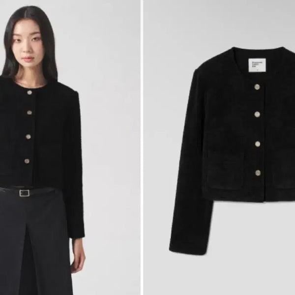 [BUNJANG] 8seconds Black Tweed Jacket / 에잇세컨즈 자켓
