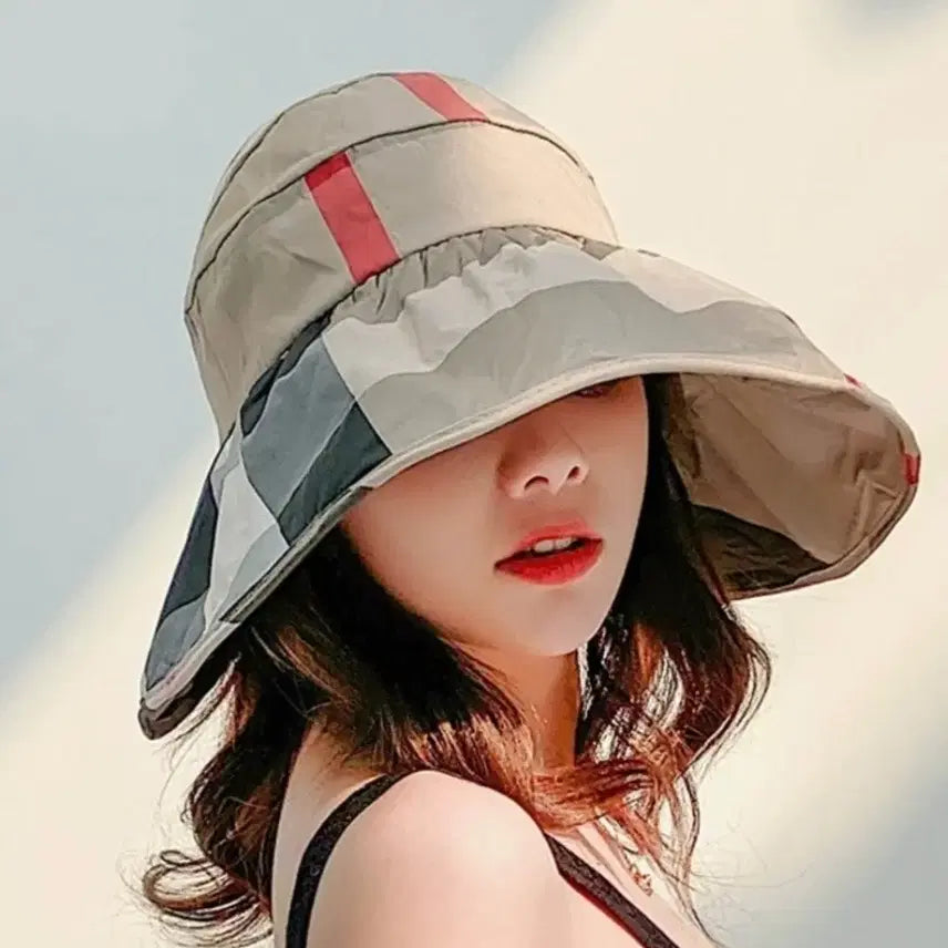 [BUNJANG] UV Cut Pattern Rolled Sun Cap / (새상품) UV차단 패턴 돌돌이 썬캡 (4가지색상)입니다~