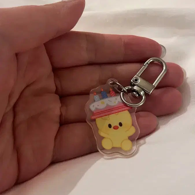 [BUNJANG] Bbokari Birthday Cafe Keyring / 뽁아리 생카 키링