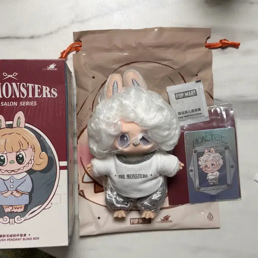 [BUNJANG] Pop Mart The Monsters Hair Salon Series Mini Figure Keychain (Secret) / 정품 팝마트 더 몬스터즈 헤어 살롱 시리즈 인형 키링(시크릿)새상품
