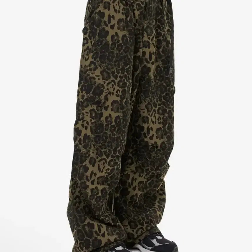 [BUNJANG] OWNT Leopard Cargo Pants / 오와이 레오파드 카고 팬츠