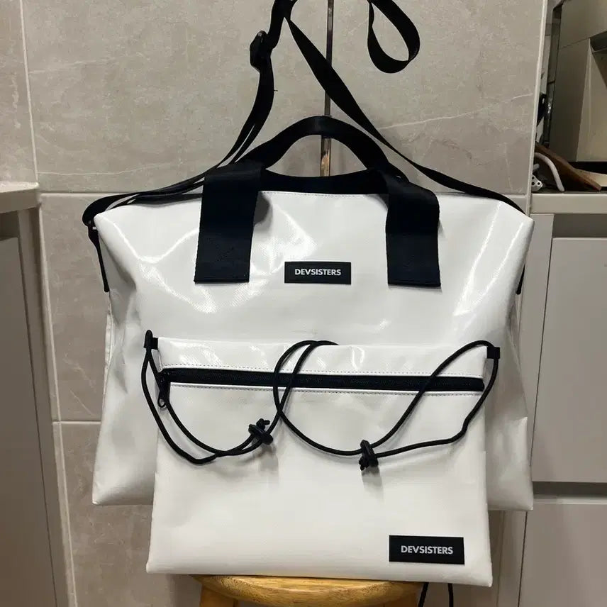 [BUNJANG] DEV Tarpaulin Crossbody Bag Bundle Set (Freitag Material) / (땡처리)DEV 타프 크로스백 2개(프라이탁재질)