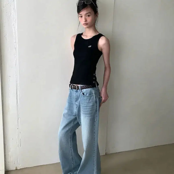 [BUNJANG] Bae-dely [MADE] Daniel Logo Semi Bootcut Denim Pants / 새상품 택o 베이델리 [MADE]니엘 로고 세미 부츠컷 데님 팬츠