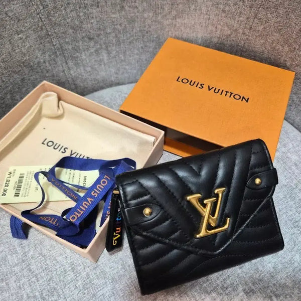 [BUNJANG] Louis Vuitton New Wave Compact Wallet Black / 루이비통 뉴웨이브 컴팩트 월릿 블랙 반지갑(정품)