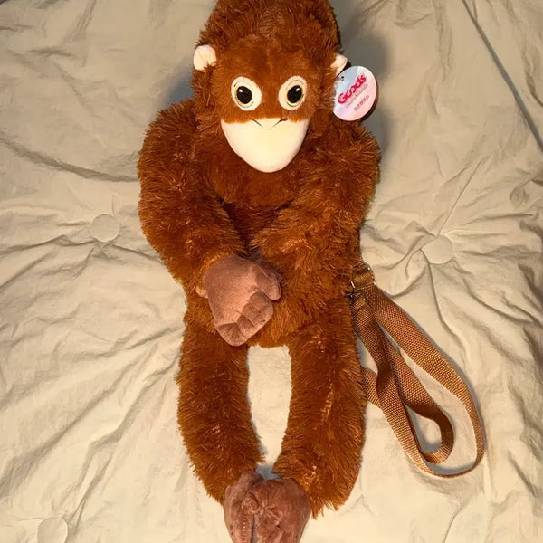 [BUNJANG] Orangutan Plush Crossbody Bag / [새제품] 오랑이 오랑우탄 원숭이 인형 가방 크로스백