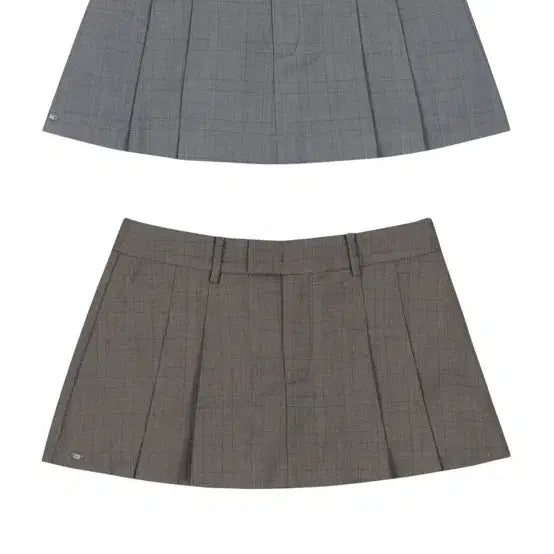 [BUNJANG] Faye Jade Check Skirt Pants Brown / 페일제이드 체크 스커트 팬츠 브라운