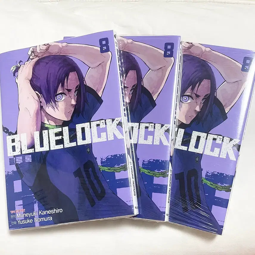 [BUNJANG] Blue Lock Volume 8 Manga Set (3 Volumes) - Mikage Reo / 블루록 8권 만화책 3권 일괄 미카게 레오