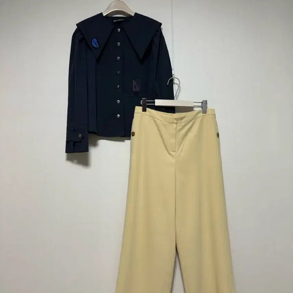 [BUNJANG] Aizbaba Banding Wide Slacks / 아이잗바바 밴딩 와이드 슬랙스