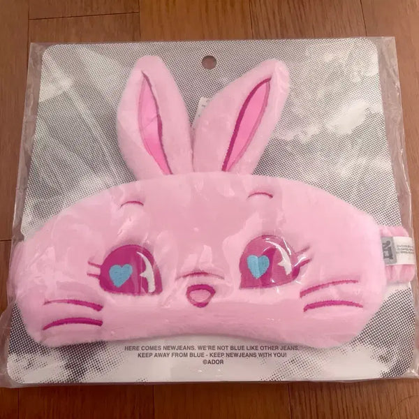 [BUNJANG] NewJeans Bunnyini Sleep Mask Pink / 미개봉) 뉴진스 버니니 안대 핑크