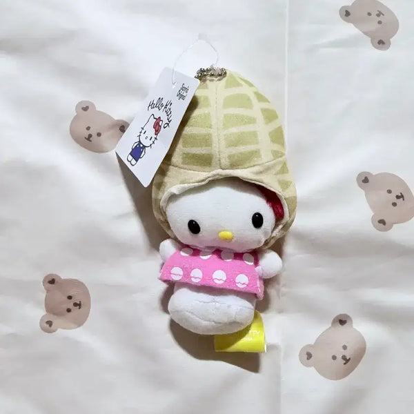 [BUNJANG] Hello Kitty Peanut Plush Keychain / 헬로키티 땅콩 인형 키링