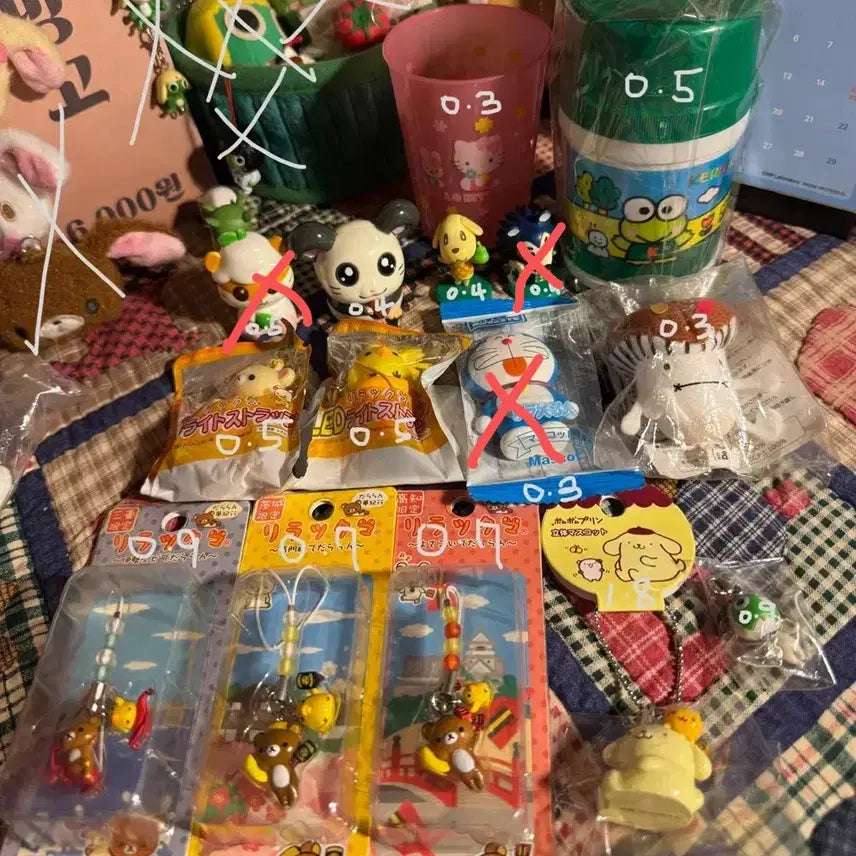 [BUNJANG] Vintage Character Goods & Plush Collection (Rilakkuma, Keroppi, Hamtaro, Hello Kitty, Pompompurin, Doraemon, etc.) / 고전 리락쿠마,케로피,햄토리,도코모,키티,폼폼푸린,도라에몽등등