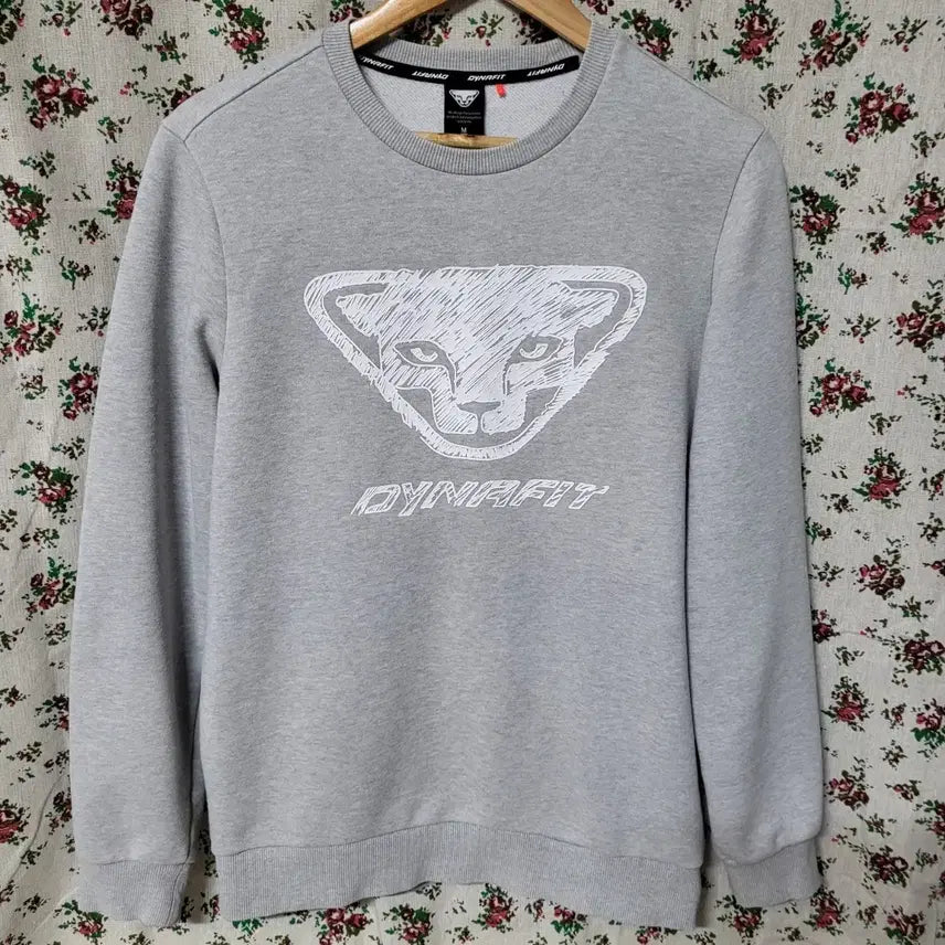 [BUNJANG] Dynafit Silicone Logo Sweatshirt - Grey (M) / 411 ) 최상 깨~끗 89000 정품 다이나핏 인기품절 실리콘로고 맨투맨 M 그레이 남여공용