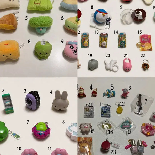 [BUNJANG] Gacha Keyring Dolls (100 Types) / 6번째사진까지꼭참고!) 100종류 가챠 키링 인형