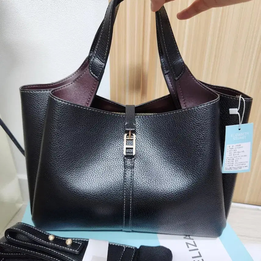 [BUNJANG] Elizabeth Stuart Genuine Leather Tote Bag / 새상품)엘리자베스 소가죽 토트백